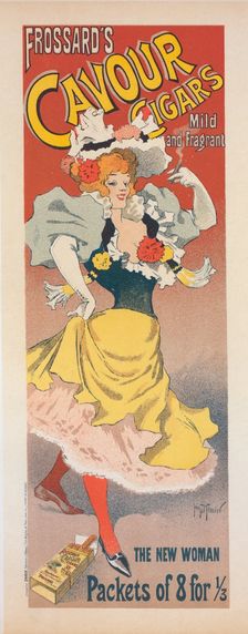 Affiche pour une fabrique de cigares, "Frossard's Cavour Cigars"., c1896. Creator: Georges Meunier