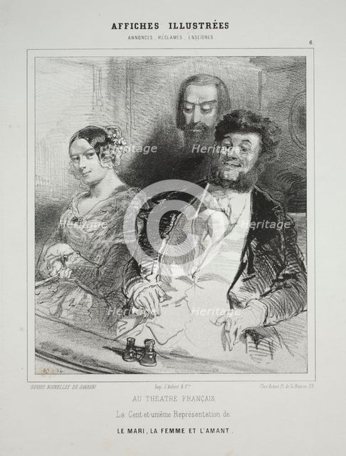 Affiches Illustées. Creator: Paul Gavarni (French, 1804-1866).