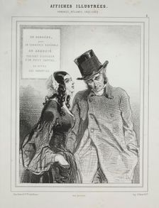Affiches Illustrées. Creator: Paul Gavarni (French, 1804-1866)