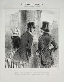 Affiches Illustrées. Creator: Paul Gavarni (French, 1804-1866)