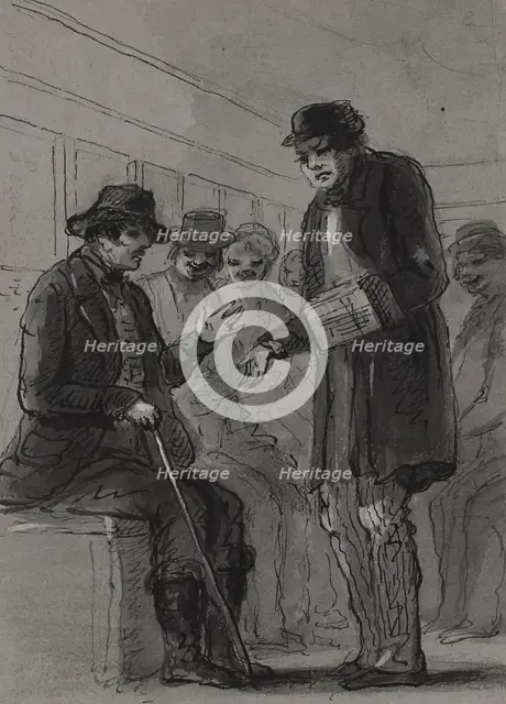 Afflicted with the Jim-Jams, 1872. Creator: Alfred Jacob Miller.