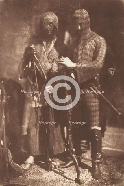 Afghan or Circassian Armour, 1843. Creators: David Octavius Hill, Robert Adamson.