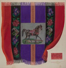 Afghan Carriage Robe, c. 1937. Creator: J. Howard Iams