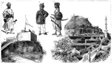 Afghans and images of Hyderabad, Central India, 1888