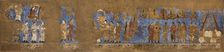 Afrasiab murals: West wall: Ambassadors from various countries, Between 648 and 651. Creator: Sogdian Art