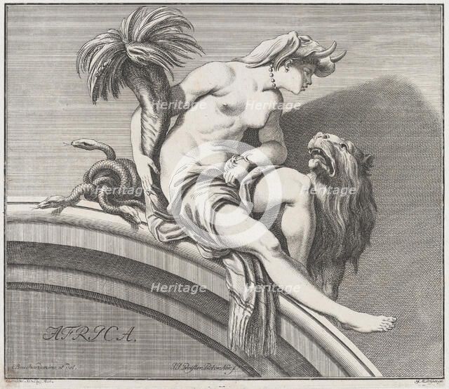 Africa, 1732. Creator: Johann Justin Preissler.