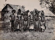 Africa: a group of African warriors, between 1800 and 1899. Creator: Unknown