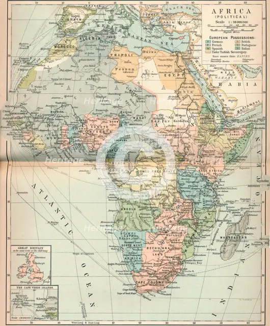 'Africa (Political)', c1902, (1903). Artist: Unknown.