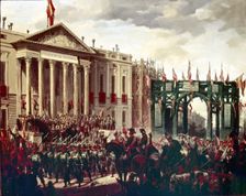 Africa's army marches at the Congress of Deputies (Tribute to General Prim)
