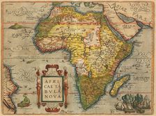 Africae Tabula Nova. From Theatrum Orbis Terrarum, 1572. Creator: Ortelius, Abraham (1527-1598)
