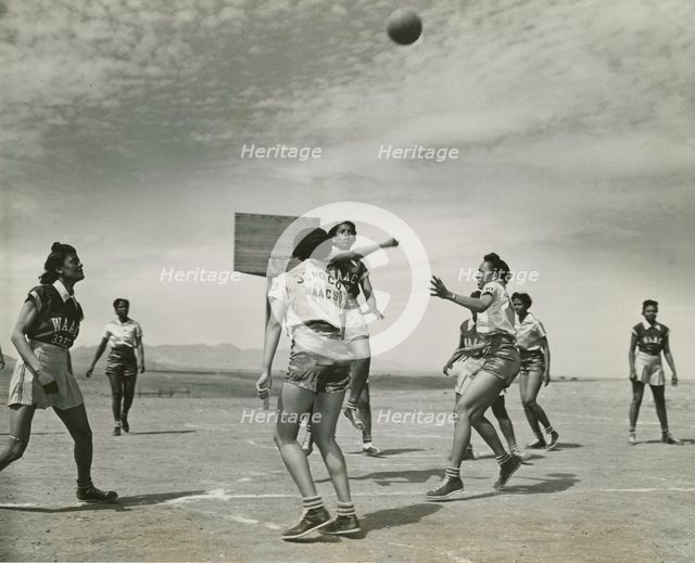 African American women, members of the 32nd and 33rd Company's Women's Army..., 1939 - 1945. Creator: United States Army.