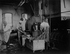 African American workers doing laundry at the Bureau of Engraving & Printing, c1895. Creator: Frances Benjamin Johnston