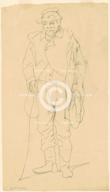 African-American Figure, c. 1840-1850. Creator: James Goodwyn Clonney.