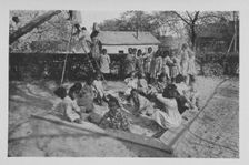 African American girls playing games, 1922. Creator: Unknown
