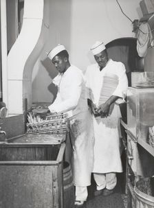 African American restaurant workers, Investment Pharmacy, Washington, D.C., July 1941. Creators: Farm Security Administration, Jack Delano