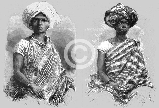 'African Belles in Brazil; Rio De Janeiro and the Organ Mountains', 1875. Creator: Thomas Woodbine Hinchliff.