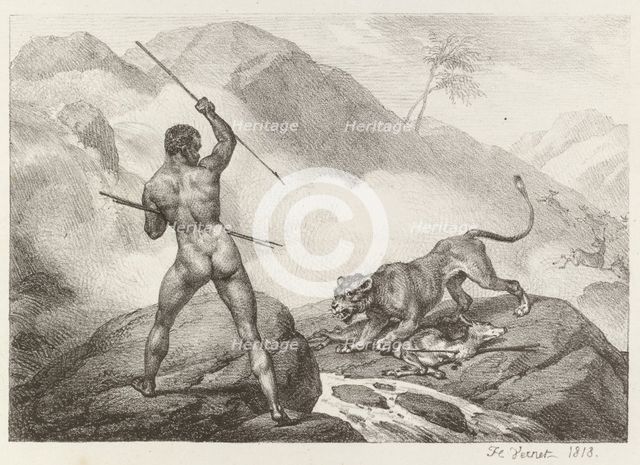 African Hunter (Chasseur Africain), 1818. Creator: Horace Vernet (French, 1789-1863).