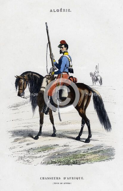 African Light Horse; French Army in Algeria. Artist: Unknown