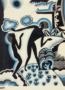 African Phantasy : Awakening, 1925. Creator: Winold Reiss