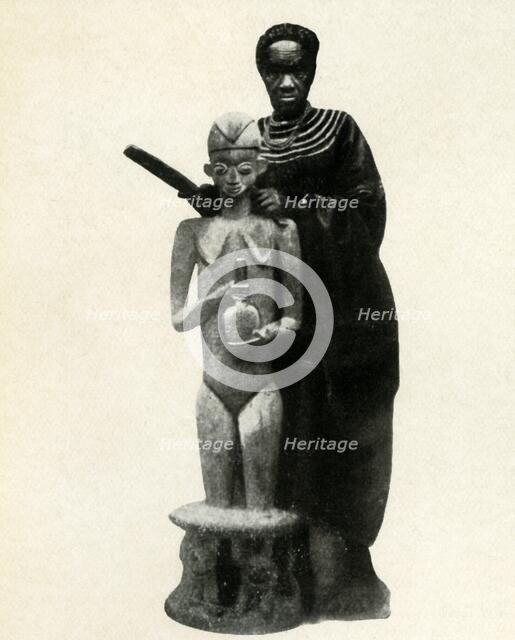 'African sculptor (Cameroons)', 1947. Creator: Unknown.