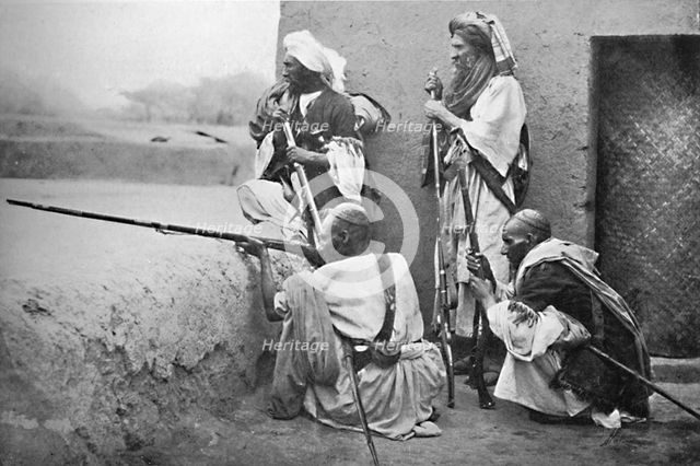 Afridis on the warpath, 1902. Artist: F Bremner.