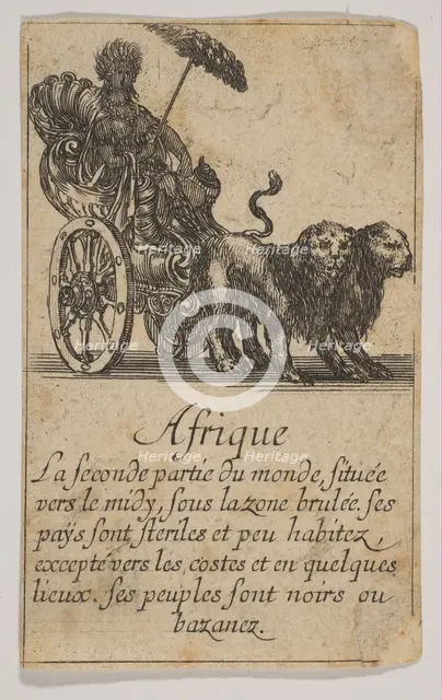 Afrique, 1644. Creator: Stefano della Bella.