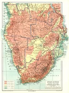 'Afrique Anglaise, Sud- Ouest Africain; Afrique Australe 1914. Creator: Unknown