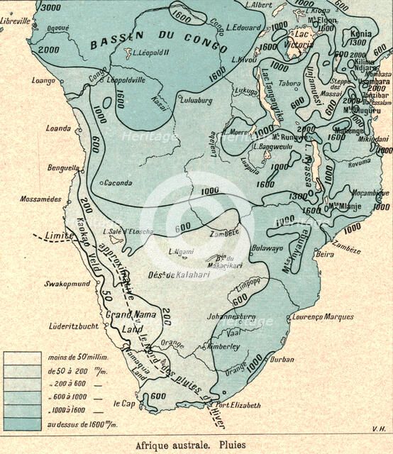 ''Afrique australe. Pluies; Afrique Australe', 1914. Creator: Unknown.