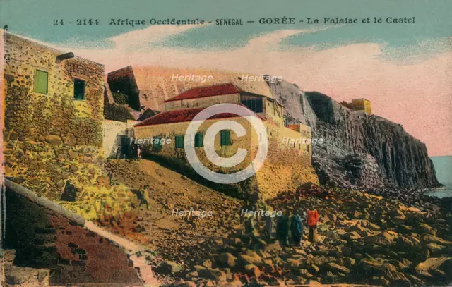 'Afrique Occidentale -Senegal - Gorée - La Falasise et le Castel', c1900.  Artist: Unknown.