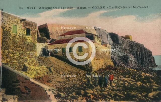 'Afrique Occidentale -Senegal - Gorée - La Falasise et le Castel', c1900.  Artist: Unknown.
