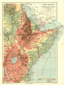 'Afrique Orientale; Le Nord-Est Africain 1914. Creator: Unknown