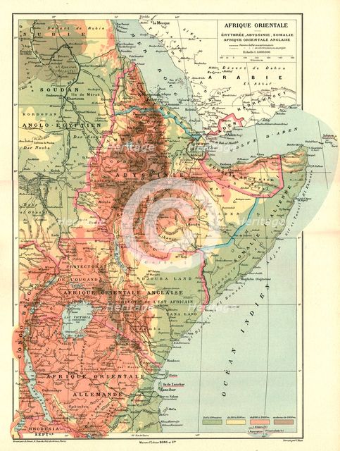 ''Afrique Orientale; Le Nord-Est Africain', 1914. Creator: Unknown.