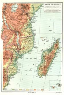 'Afrique Sud- Orientale; Afrique Australe 1914. Creator: Unknown