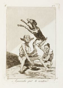 Aguarda que te unten.; Los Caprichos, pl.67, 1799. Creator: Francisco Goya