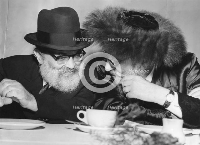 Agudist Rabbis, Jerusalem, 19 July 1963. Creator: Unknown.