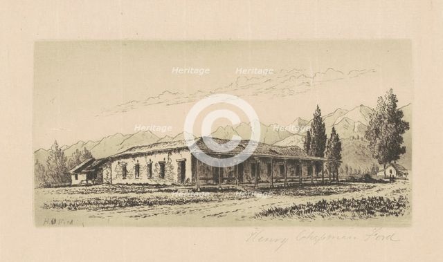 Aguirre House (Santa Barbara), c. 1880. Creator: Henry Chapman Ford.