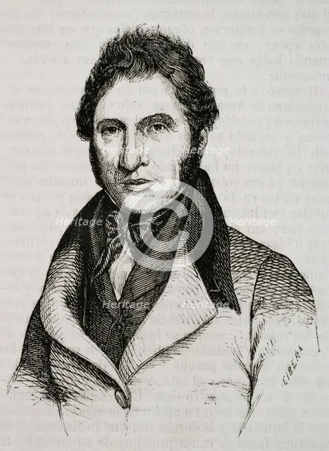 Agustín de Argüelles Álvarez González, (1776-1844), known as "El Divino", 1853.  Creator: Ildefonso Cibera.
