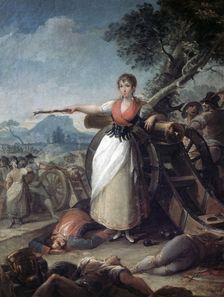 Agustina Zaragoza and Domenech called Agustina de Aragon (1790-1858), heroine of the War of Indep…