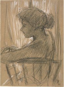 Against the Light, 1907. Creator: Frederick Childe Hassam