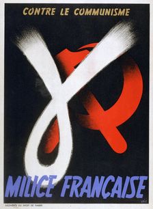 Against Communism poster for the French Milice, 1943-1944