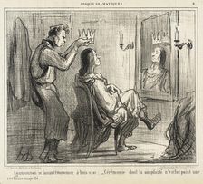 Agamemnon se faisant couronner à huis-clos, 1856. Creator: Honore Daumier