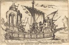 Agamennone et Menelao argn condoti da Vulcano. Creator: Balthasar Moncornet