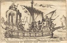 Agamennone et Menelao argn condoti da Vulcano. Creator: Balthasar Moncornet