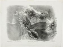 Agandecca, French Warrior, Starno, after The Apotheosis of French Heroes Who Died for Thei..., 1821. Creators: Hyacinthe-Louis-Victor-Jean-Baptiste Aubry-Lecomte, Godefroy Engelmann