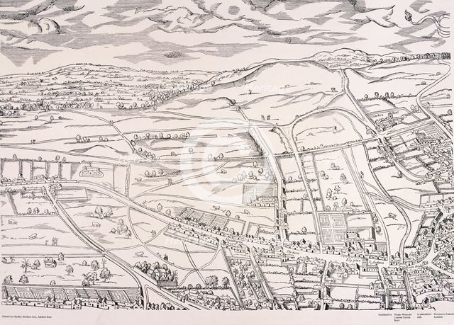 'Agas' Map of London, c1561. Artist: Unknown