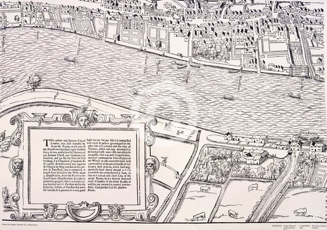 'Agas' Map of London, c1561. Artist: Unknown