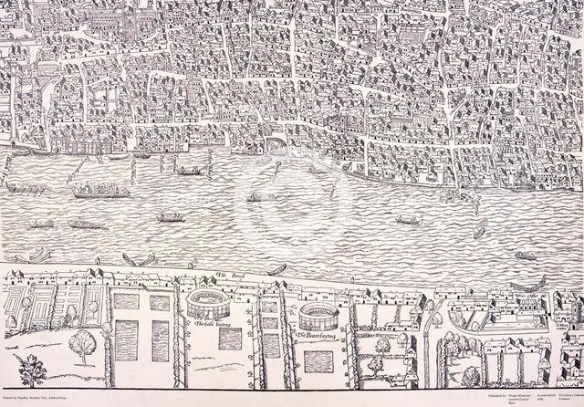 'Agas' Map of London, c1561. Artist: Unknown
