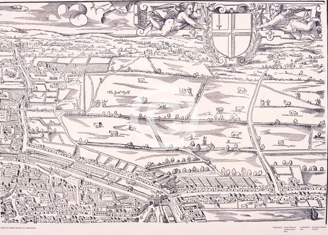 'Agas' Map of London, c1561. Artist: Unknown