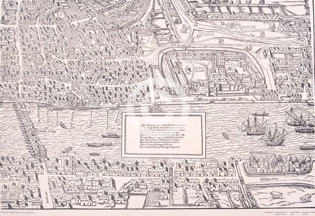 'Agas' Map of London, c1561. Artist: Anon
