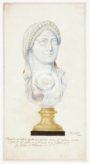 Agate Head of Cleopatra, early-mid 18th century. Creator: Giuseppe Grisoni.
